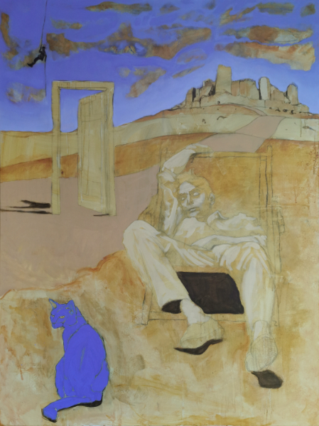 endormi XXI - 120x160 - technique mixte sur toile